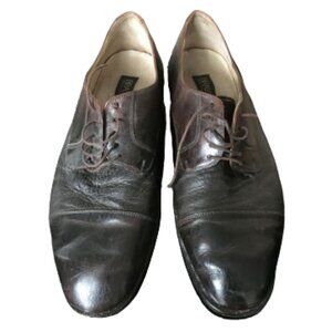 Vintage Brass Boot Men's Brown Leather Dress Derby Cap Toe Shoe Italy,  Size 11